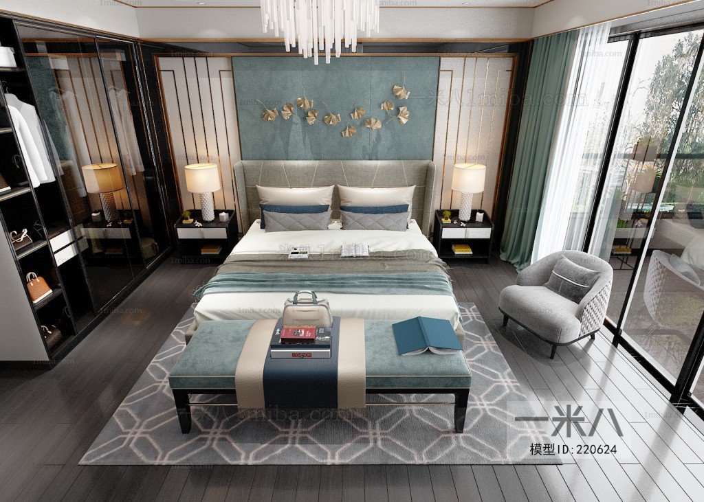 New Chinese Style Bedroom