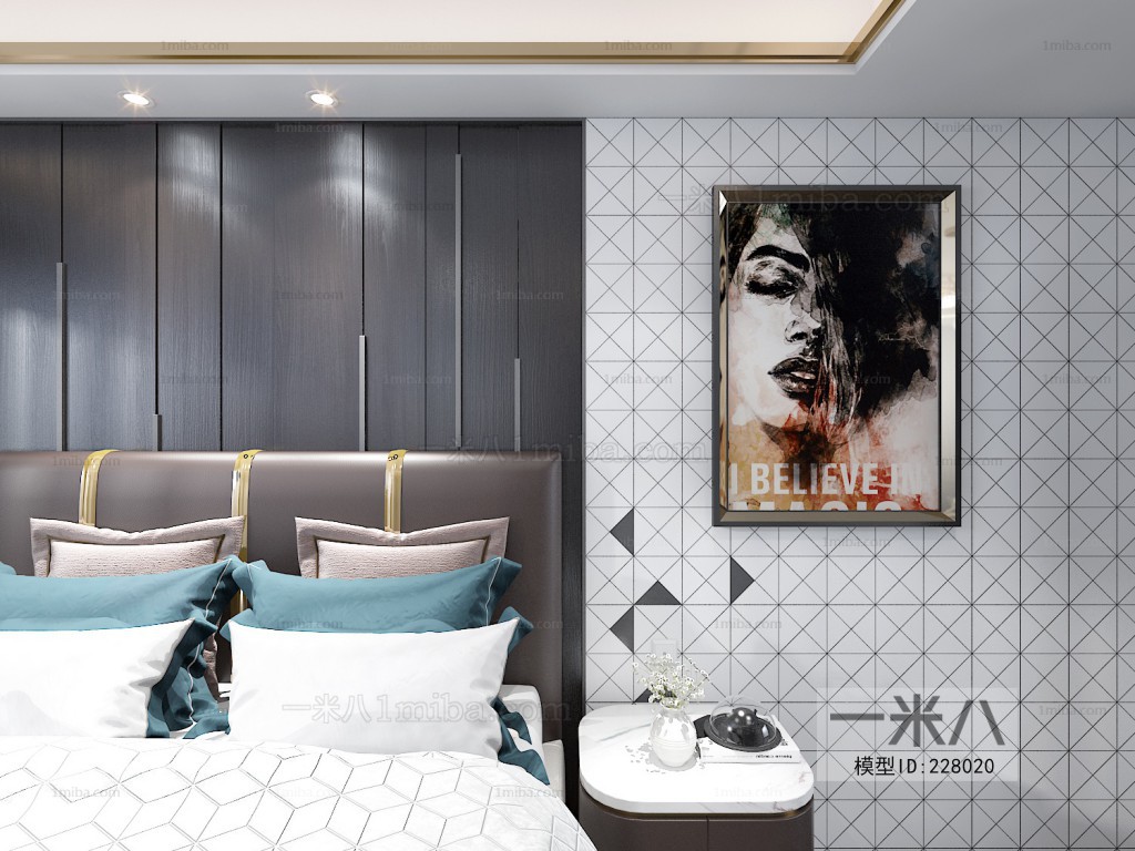 Modern Hong Kong Style Bedroom