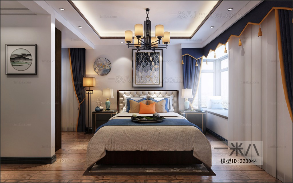 New Chinese Style Bedroom