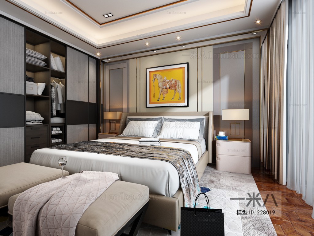 Modern Hong Kong Style Bedroom