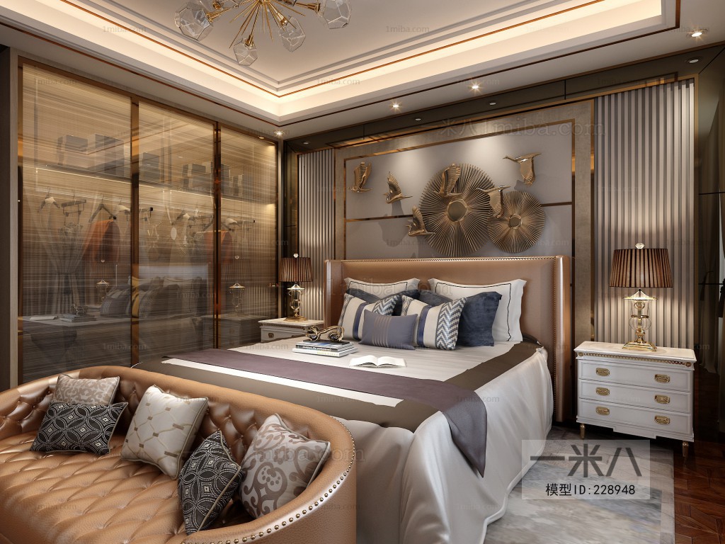 Modern Hong Kong Style Bedroom