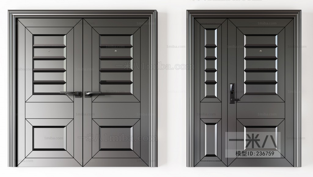 Modern Solid Wood Door