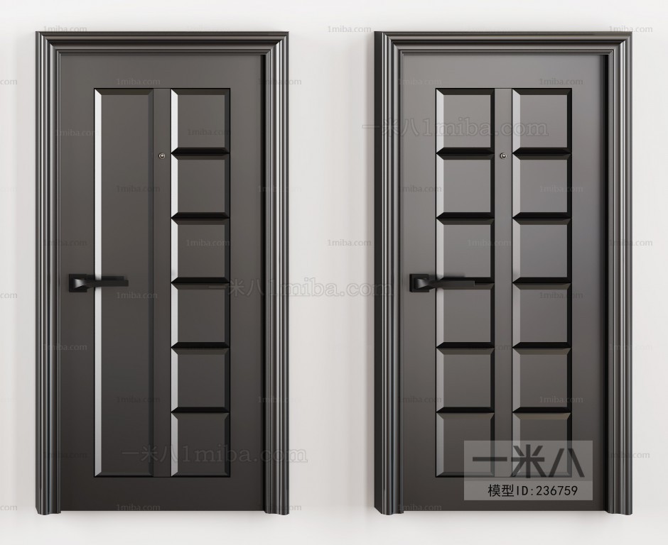 Modern Solid Wood Door