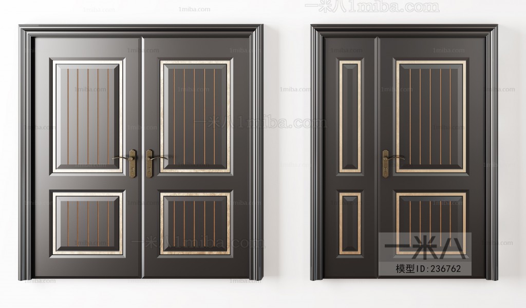 Idyllic Style Simple European Style Solid Wood Door