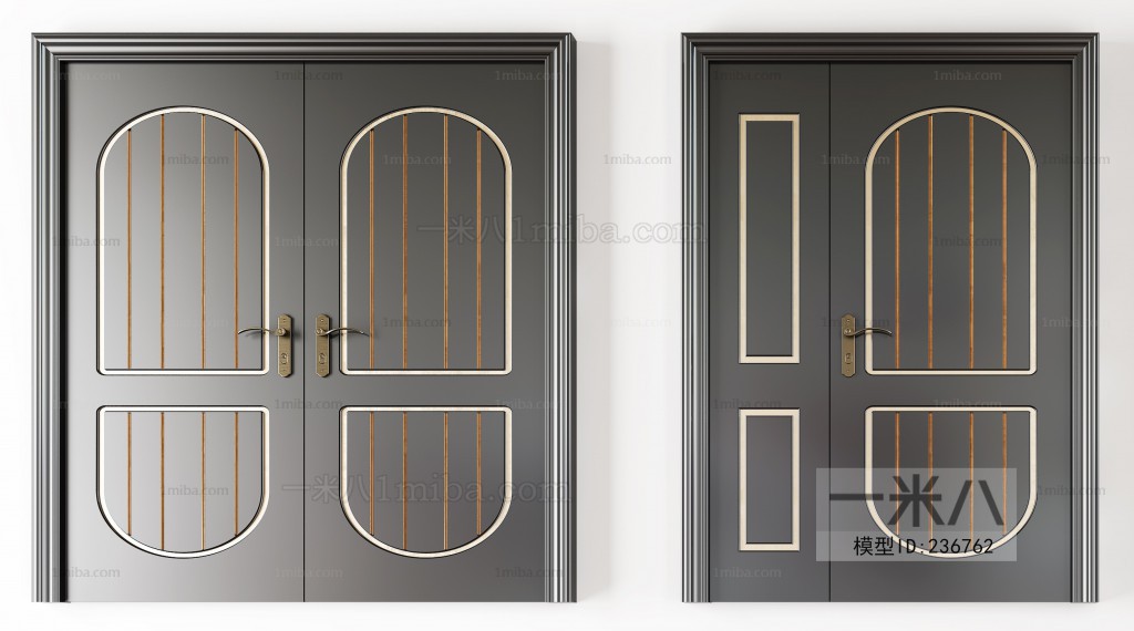 Idyllic Style Simple European Style Solid Wood Door