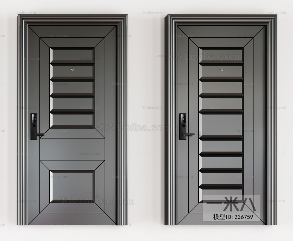 Modern Solid Wood Door