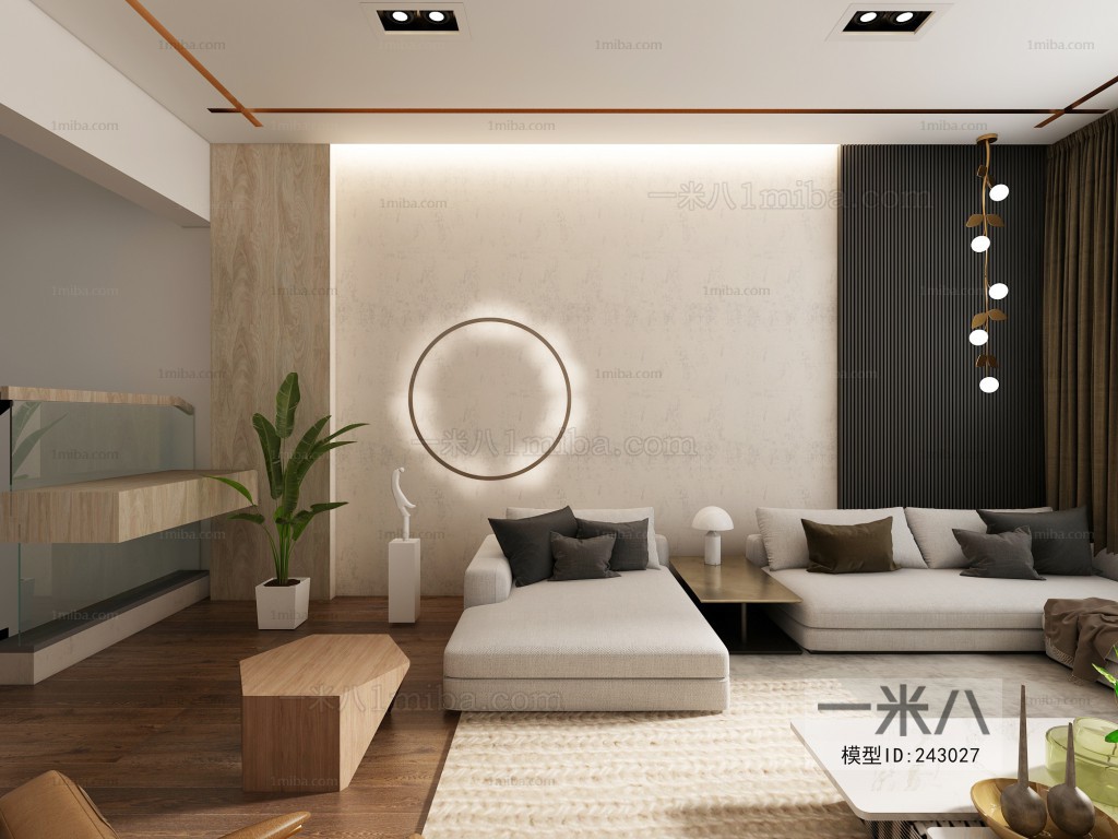 New Chinese Style A Living Room