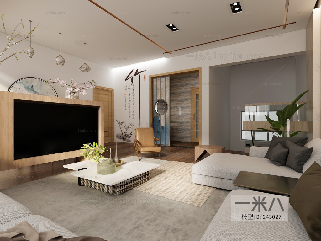 New Chinese Style A Living Room