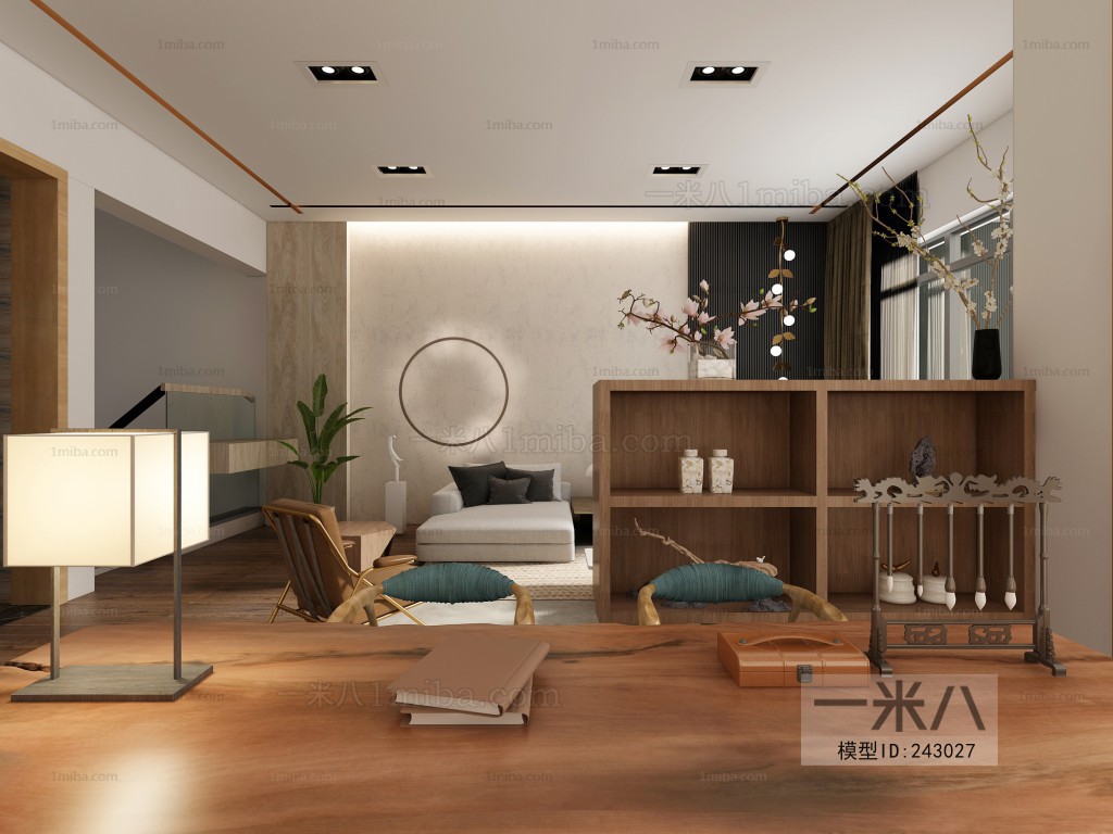 New Chinese Style A Living Room