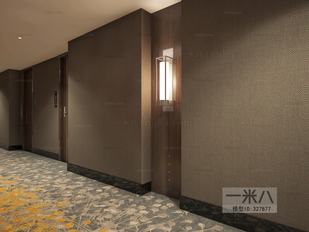 New Chinese Style Corridor Elevator Hall