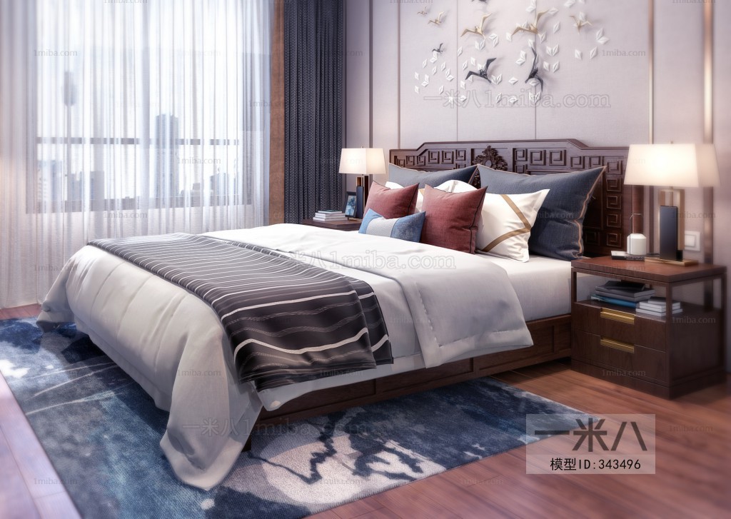 New Chinese Style Bedroom