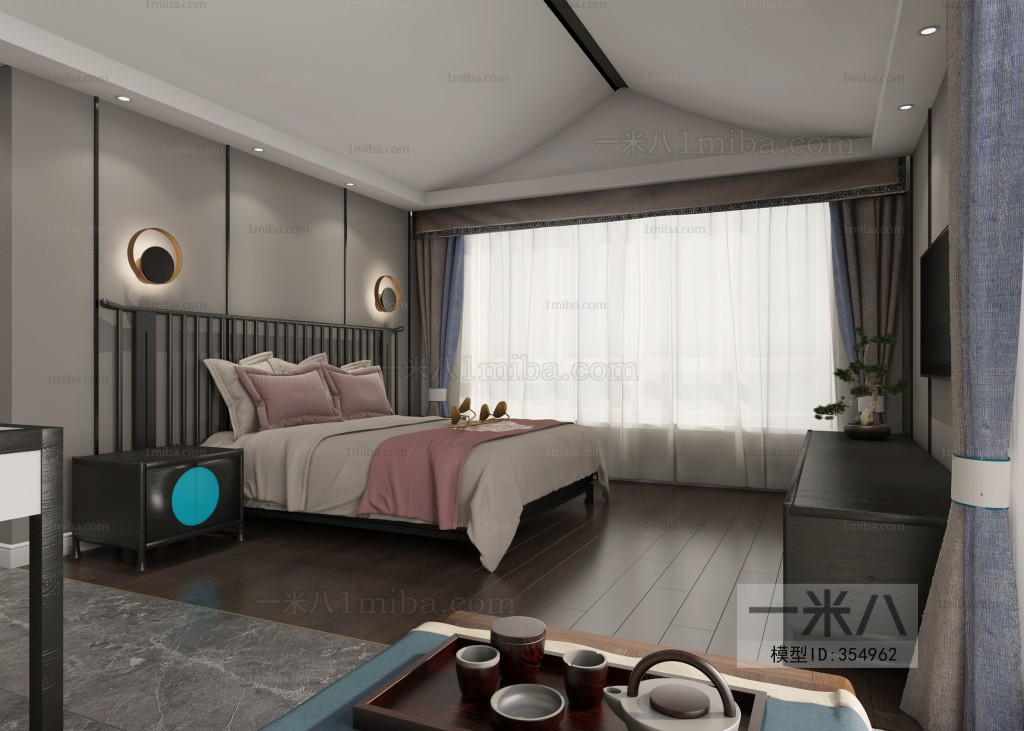 New Chinese Style Bedroom