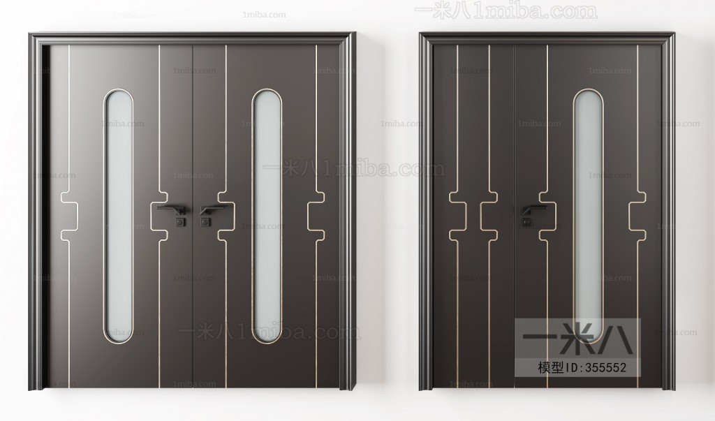 Modern Solid Wood Door