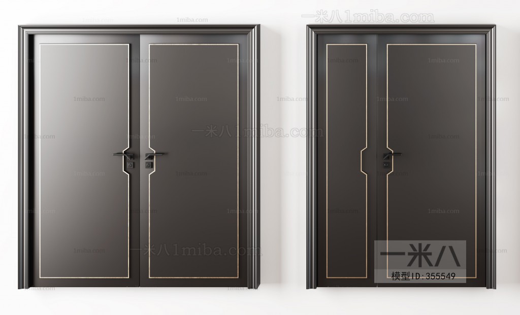 Modern Solid Wood Door