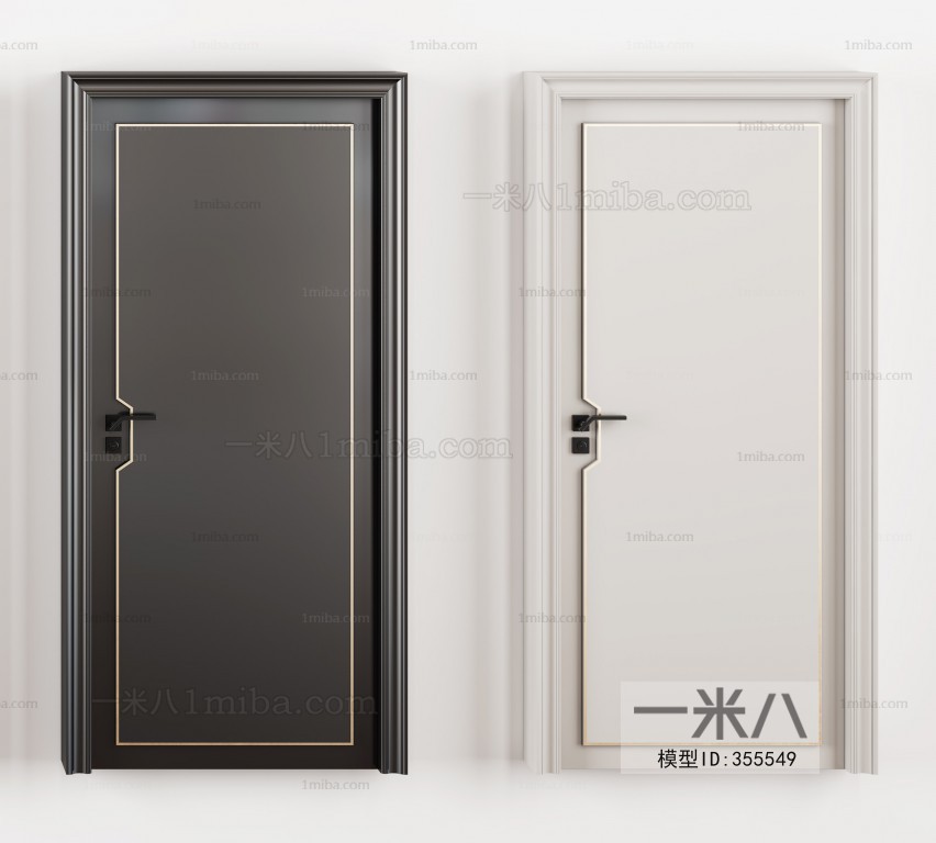 Modern Solid Wood Door