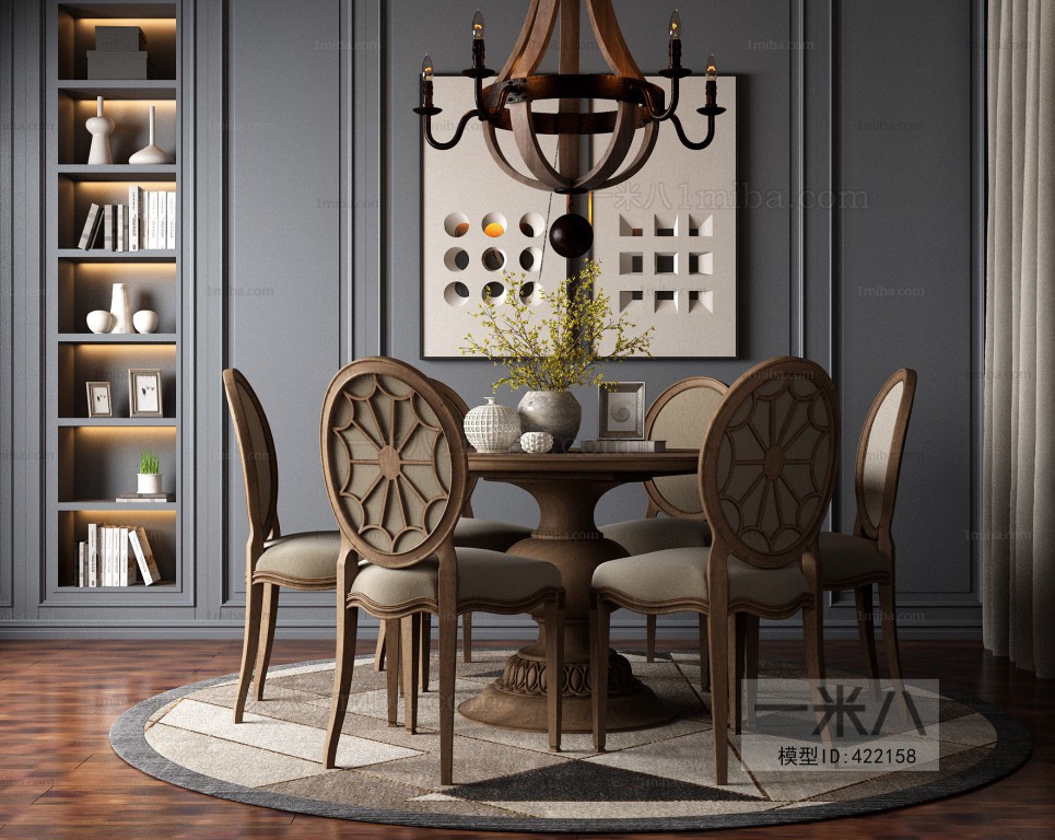 American Style Dining Table And Chairs