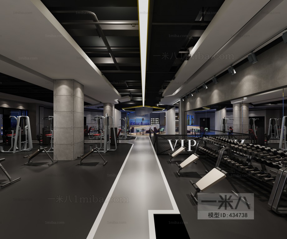 Modern Industrial Style Gym