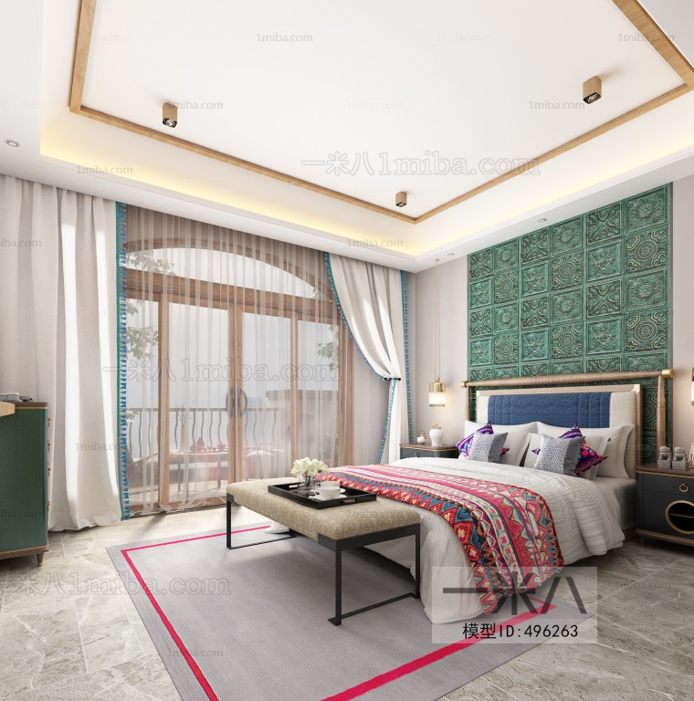 New Chinese Style Bedroom