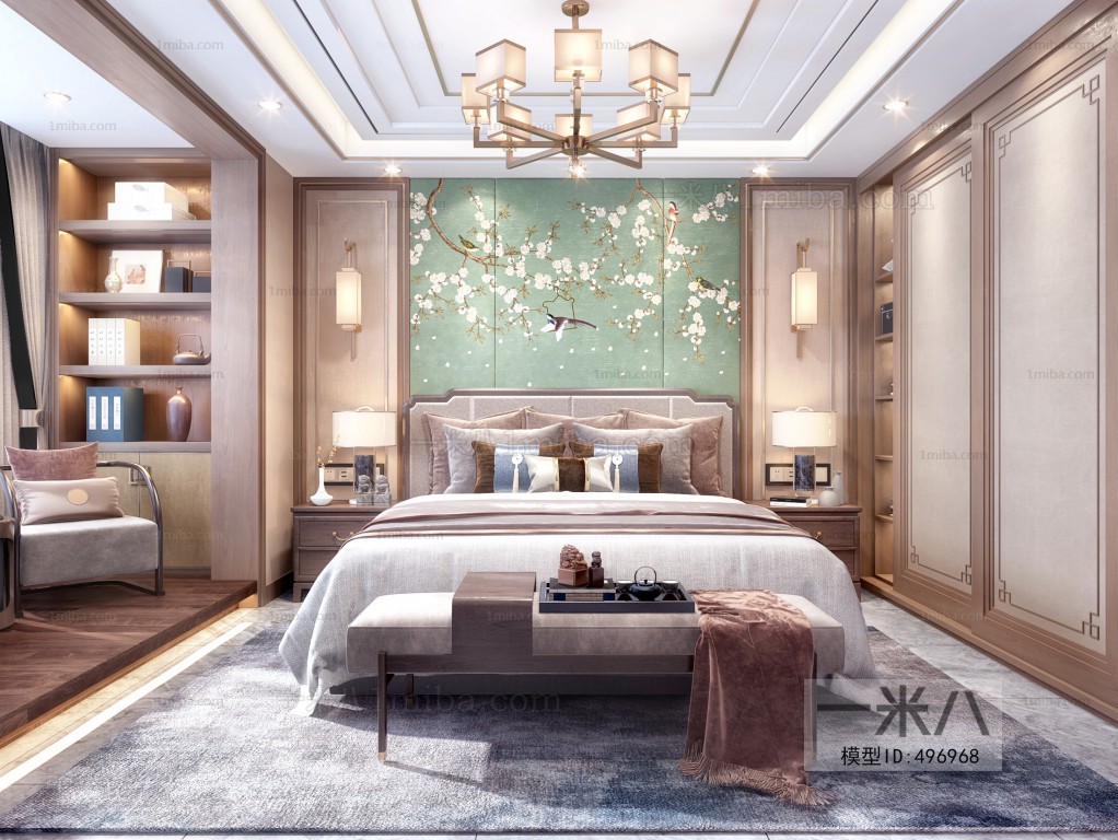 New Chinese Style Bedroom