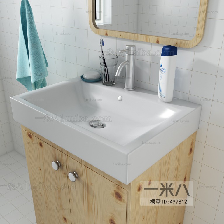 Nordic Style Bathroom Cabinet