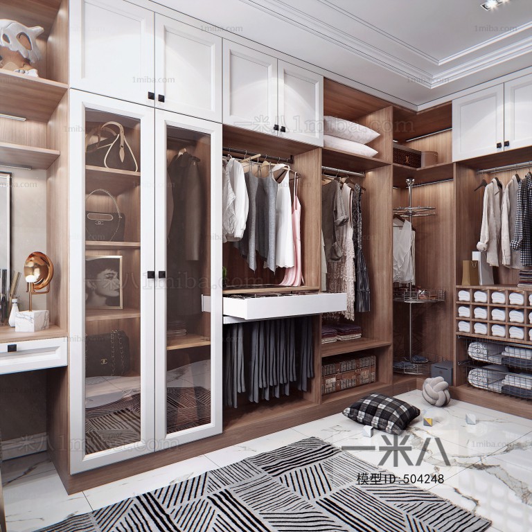 Modern Clothes Storage Area