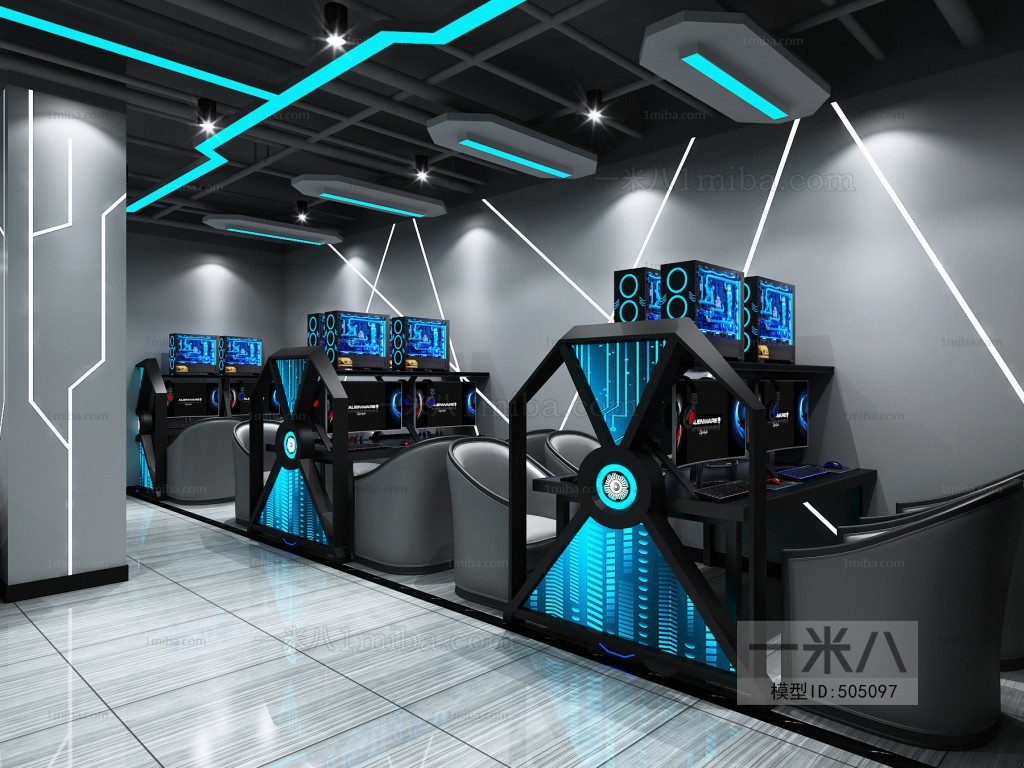 Industrial Style Internet Cafe