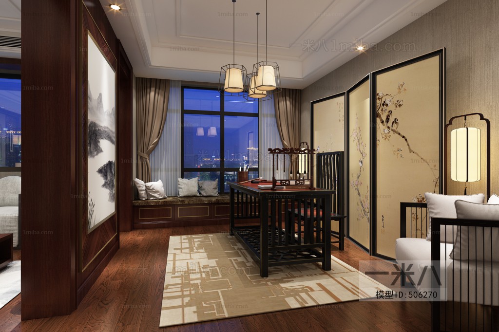 New Chinese Style Bedroom