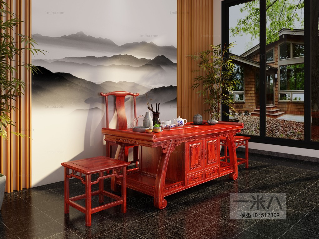 Chinese Style Tea Tables And Chairs