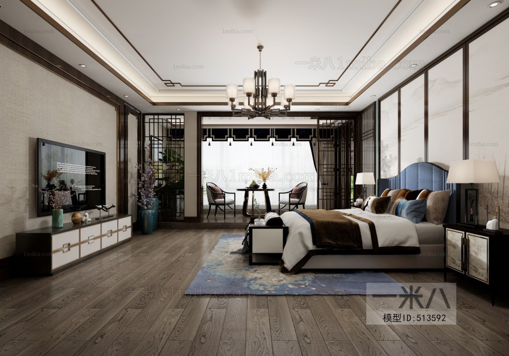 New Chinese Style Bedroom