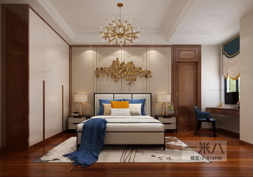 New Chinese Style Bedroom