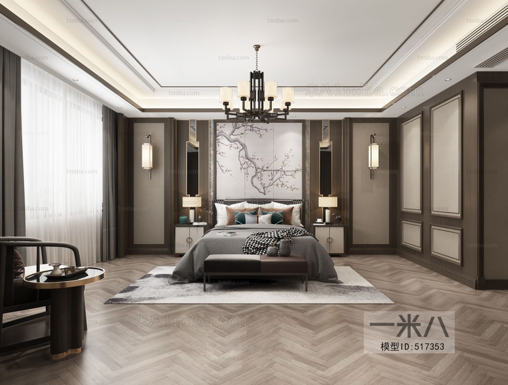 New Chinese Style Bedroom