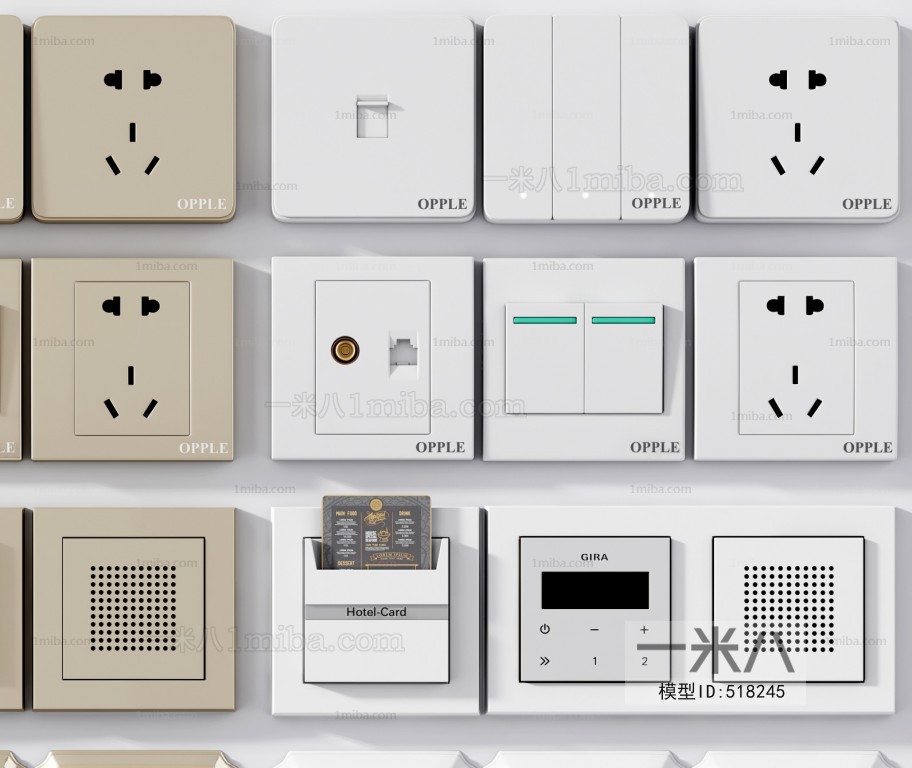 Modern Switch Socket Panel