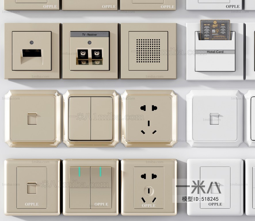 Modern Switch Socket Panel