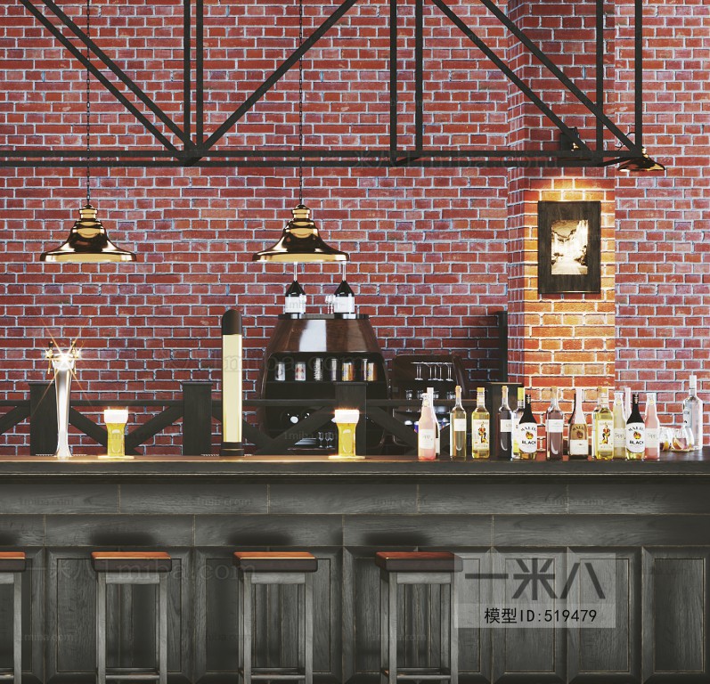 Industrial Style Counter Bar