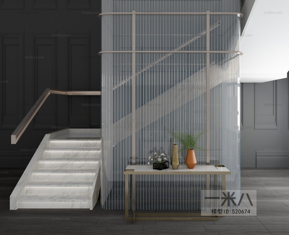 Modern Stair Balustrade/elevator