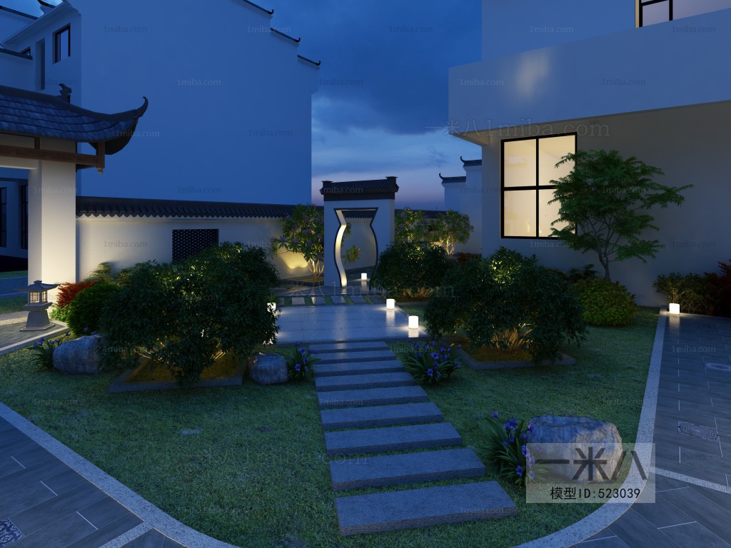 New Chinese Style Courtyard/landscape