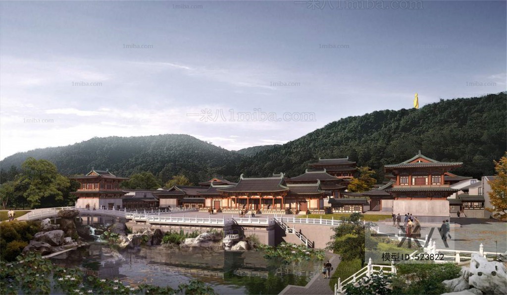 Chinese Style Architectural Bird's-eye View Planning