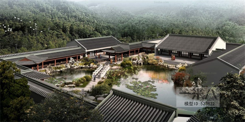 Chinese Style Architectural Bird's-eye View Planning