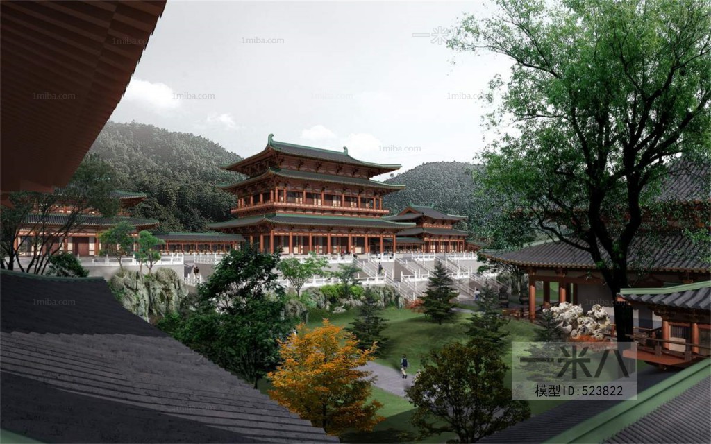 Chinese Style Architectural Bird's-eye View Planning