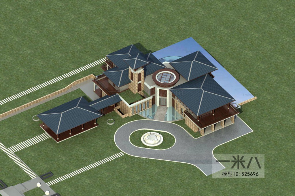 New Chinese Style Building Appearance