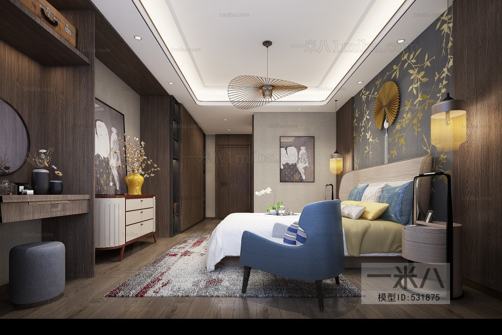 New Chinese Style Bedroom