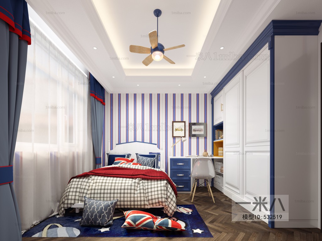 Mediterranean Style Boy's Room And Son's Room