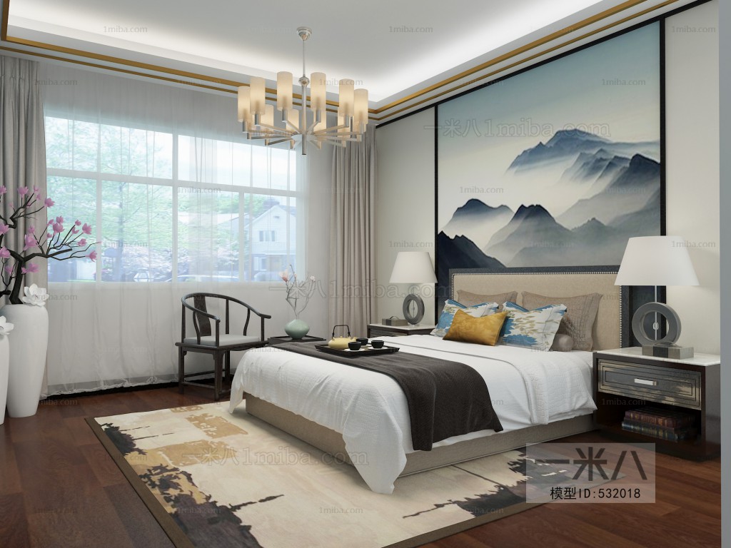 New Chinese Style Bedroom