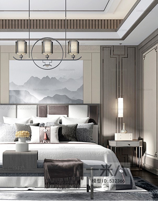 New Chinese Style Bedroom