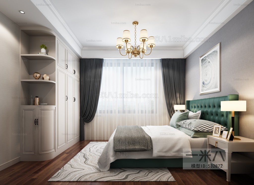 Simple European Style Bedroom