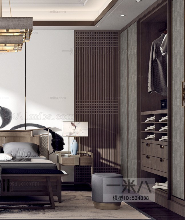 New Chinese Style Bedroom