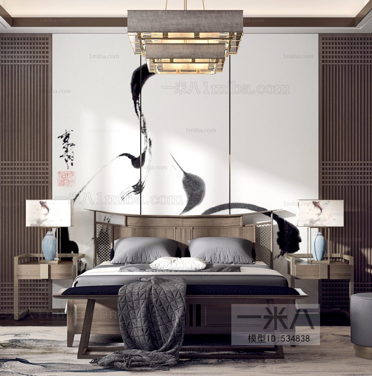 New Chinese Style Bedroom