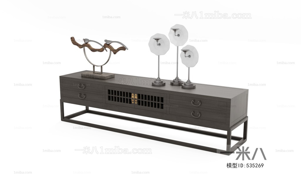 New Chinese Style TV Cabinet