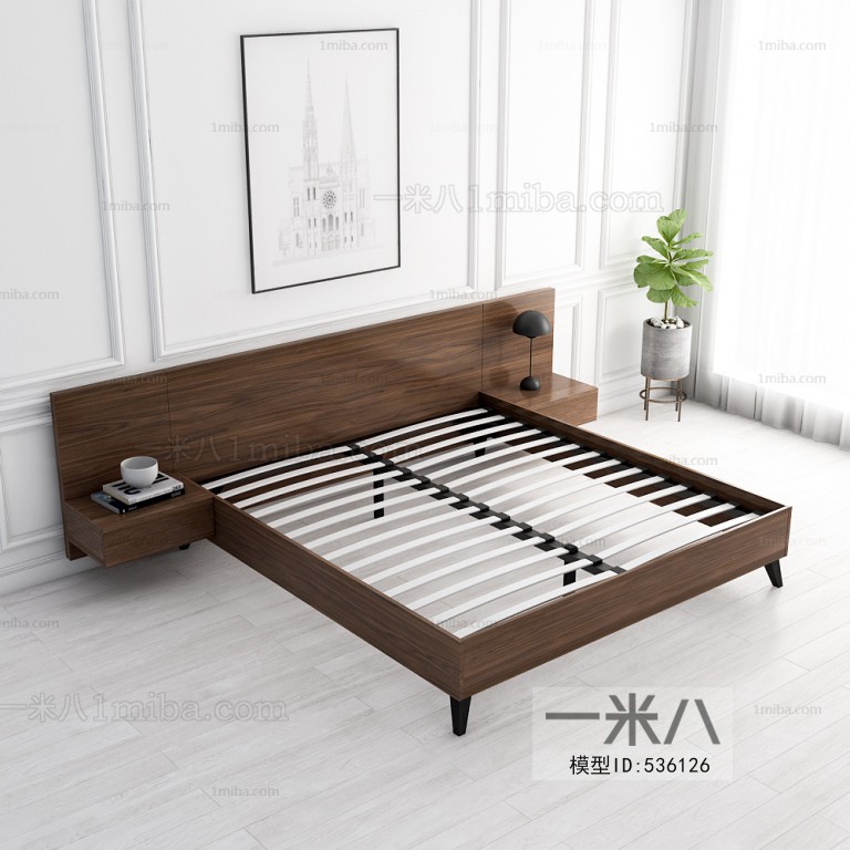 Nordic Style Double Bed