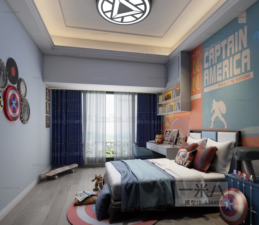 Modern Boy's Room And Son's Room